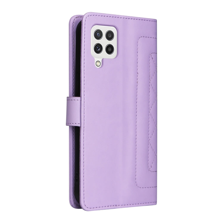 For Samsung Galaxy A22 4G Diamond Lattice Leather Flip Phone Case