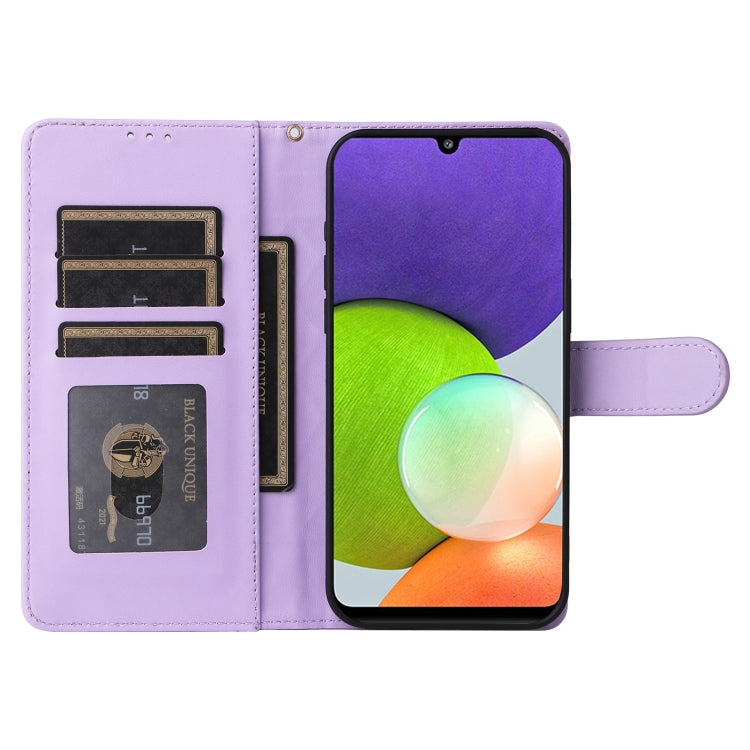 For Samsung Galaxy A22 4G Diamond Lattice Leather Flip Phone Case