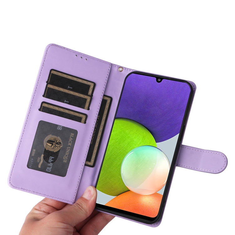 For Samsung Galaxy A22 4G Diamond Lattice Leather Flip Phone Case