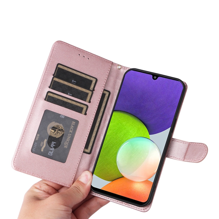 For Samsung Galaxy A22 4G Diamond Lattice Leather Flip Phone Case