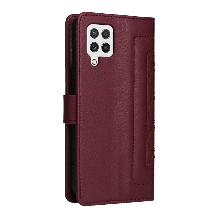 For Samsung Galaxy A22 4G Diamond Lattice Leather Flip Phone Case