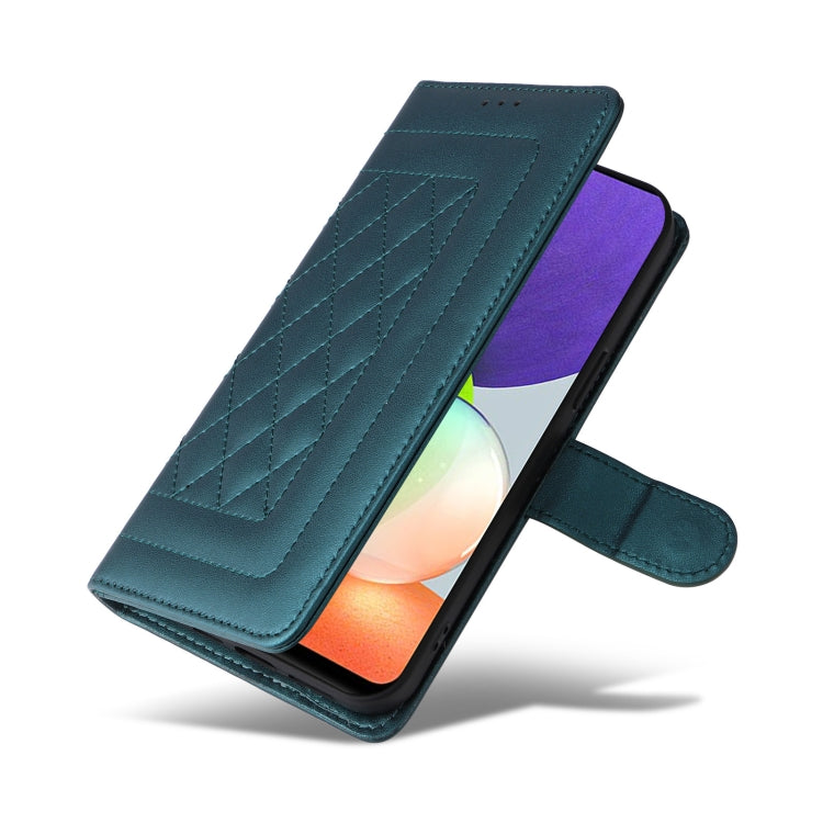 For Samsung Galaxy A22 4G Diamond Lattice Leather Flip Phone Case