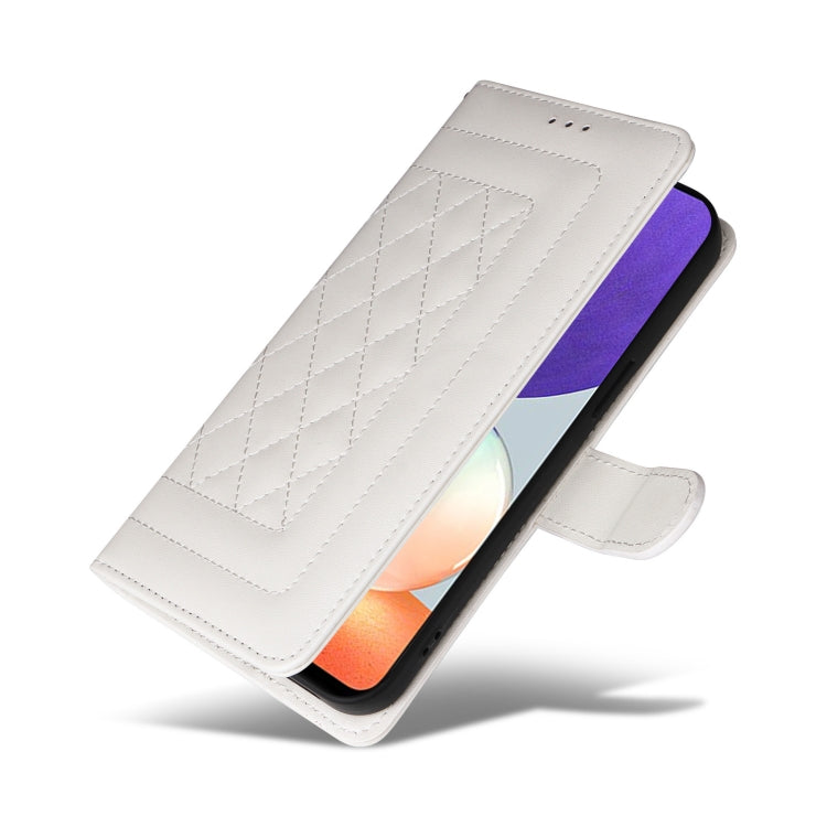 For Samsung Galaxy A22 5G Diamond Lattice Leather Flip Phone Case