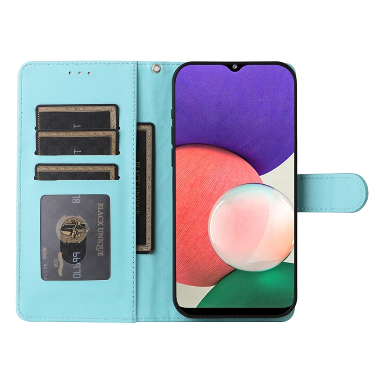 For Samsung Galaxy A22 5G Diamond Lattice Leather Flip Phone Case