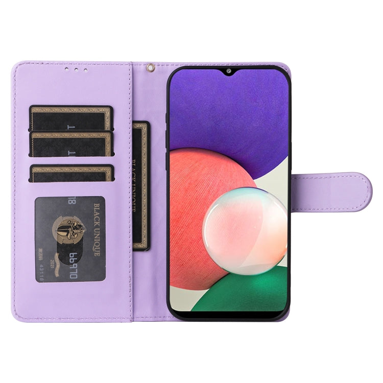 For Samsung Galaxy A22 5G Diamond Lattice Leather Flip Phone Case