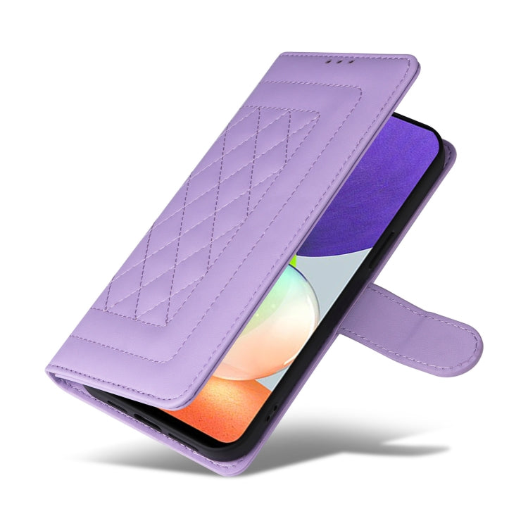 For Samsung Galaxy A22 5G Diamond Lattice Leather Flip Phone Case