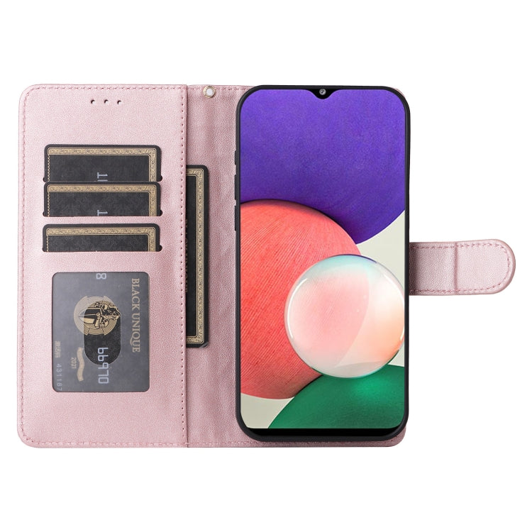 For Samsung Galaxy A22 5G Diamond Lattice Leather Flip Phone Case