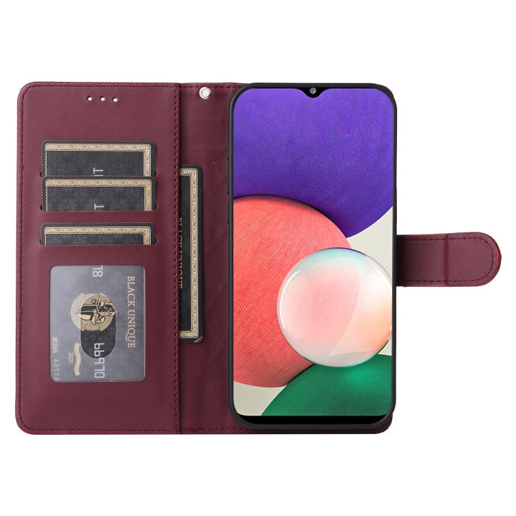 For Samsung Galaxy A22 5G Diamond Lattice Leather Flip Phone Case