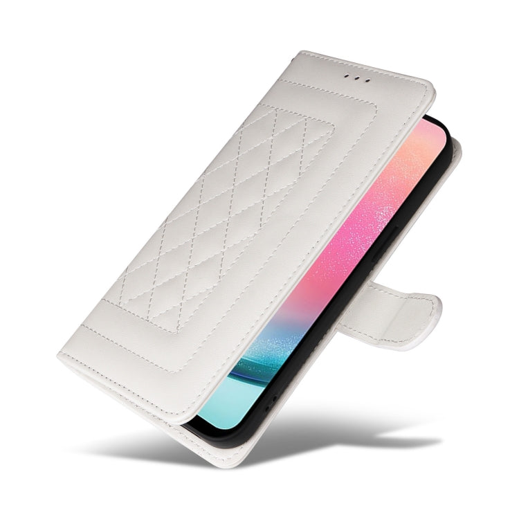 For Samsung Galaxy A24 4G Diamond Lattice Leather Flip Phone Case