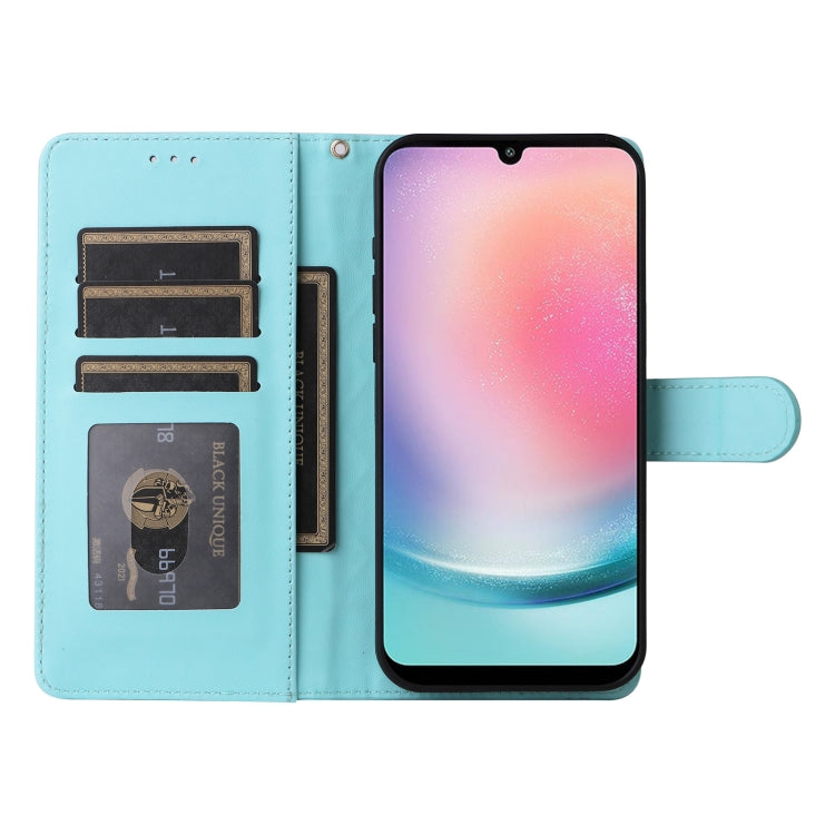 For Samsung Galaxy A24 4G Diamond Lattice Leather Flip Phone Case