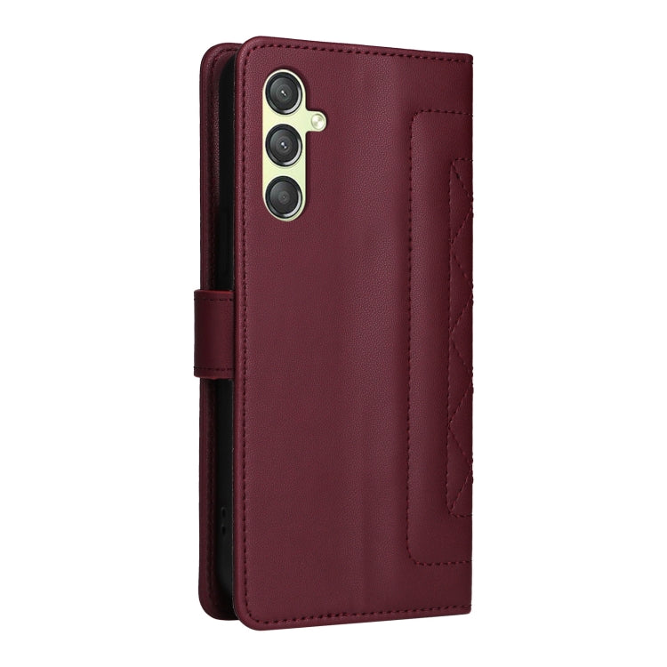 For Samsung Galaxy A24 4G Diamond Lattice Leather Flip Phone Case
