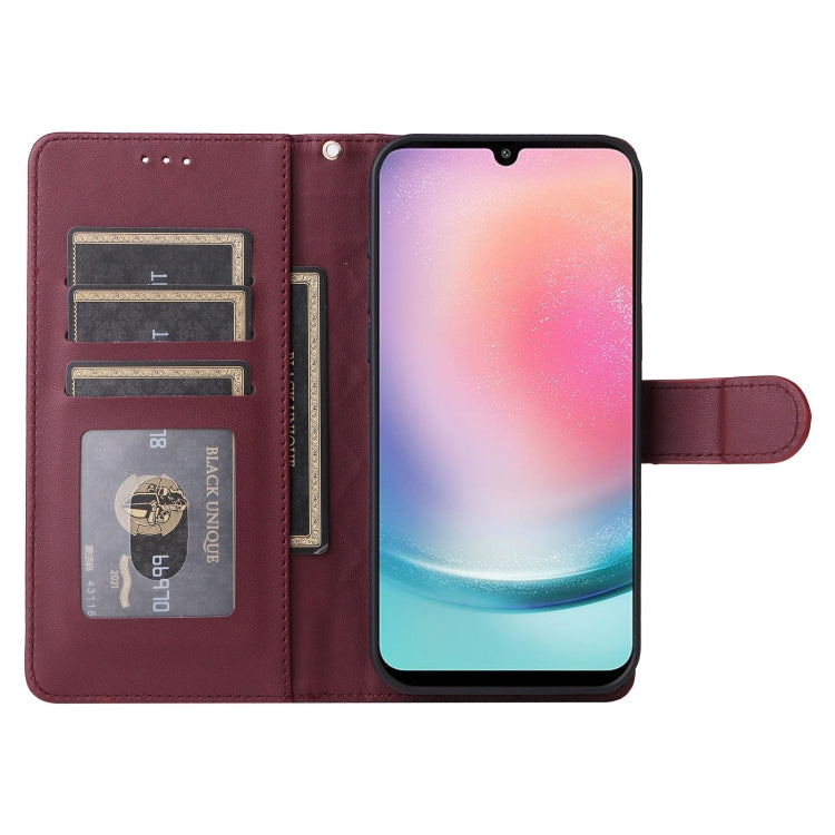 For Samsung Galaxy A24 4G Diamond Lattice Leather Flip Phone Case