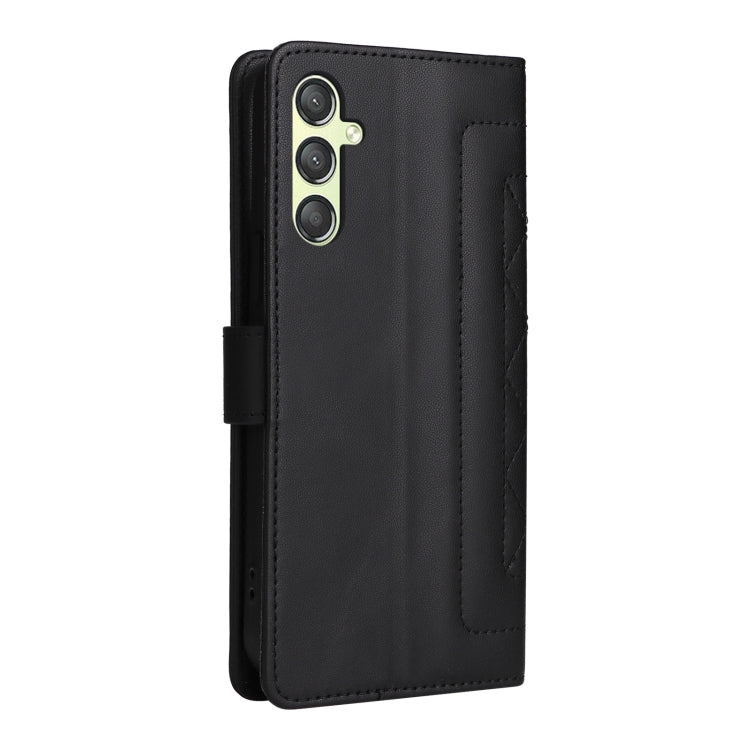 For Samsung Galaxy A24 4G Diamond Lattice Leather Flip Phone Case