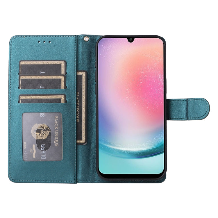 For Samsung Galaxy A24 4G Diamond Lattice Leather Flip Phone Case