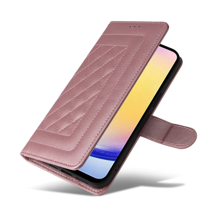 For Samsung Galaxy A25 5G Diamond Lattice Leather Flip Phone Case