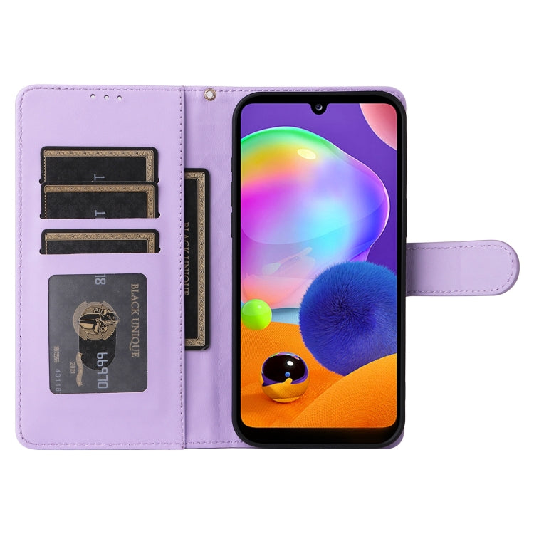 For Samsung Galaxy A31 EU Version Diamond Lattice Leather Flip Phone Case