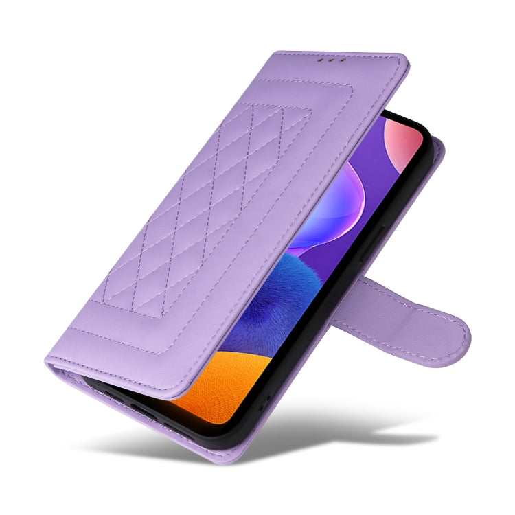 For Samsung Galaxy A31 EU Version Diamond Lattice Leather Flip Phone Case