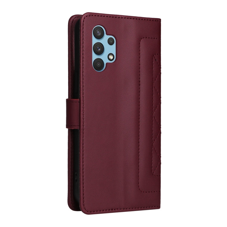 For Samsung Galaxy A32 4G Diamond Lattice Leather Flip Phone Case