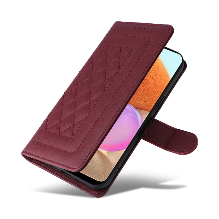 For Samsung Galaxy A32 4G Diamond Lattice Leather Flip Phone Case