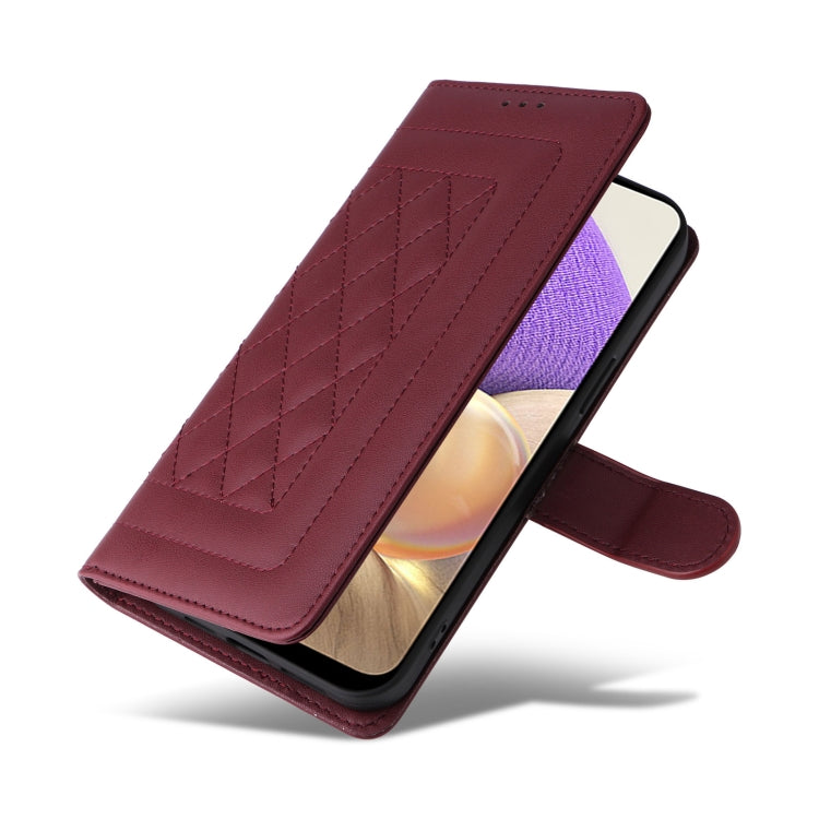 For Samsung Galaxy A32 5G Diamond Lattice Leather Flip Phone Case
