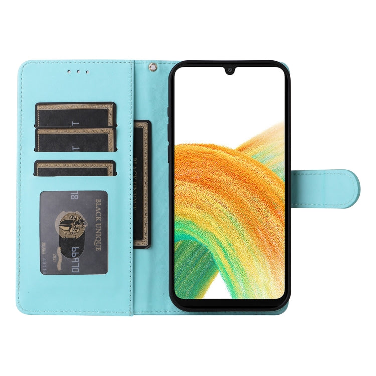 For Samsung Galaxy A33 5G Diamond Lattice Leather Flip Phone Case