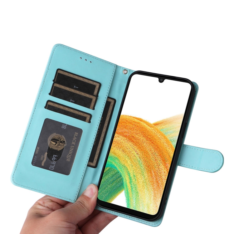 For Samsung Galaxy A33 5G Diamond Lattice Leather Flip Phone Case