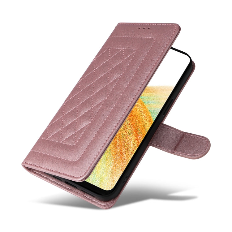For Samsung Galaxy A33 5G Diamond Lattice Leather Flip Phone Case