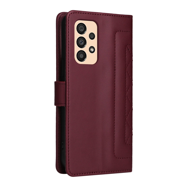 For Samsung Galaxy A33 5G Diamond Lattice Leather Flip Phone Case