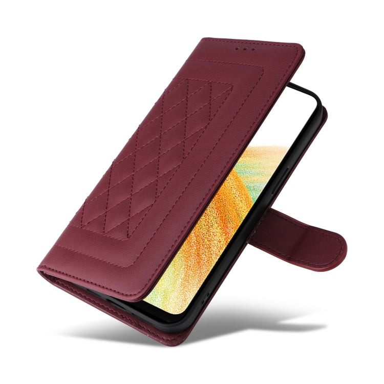 For Samsung Galaxy A33 5G Diamond Lattice Leather Flip Phone Case