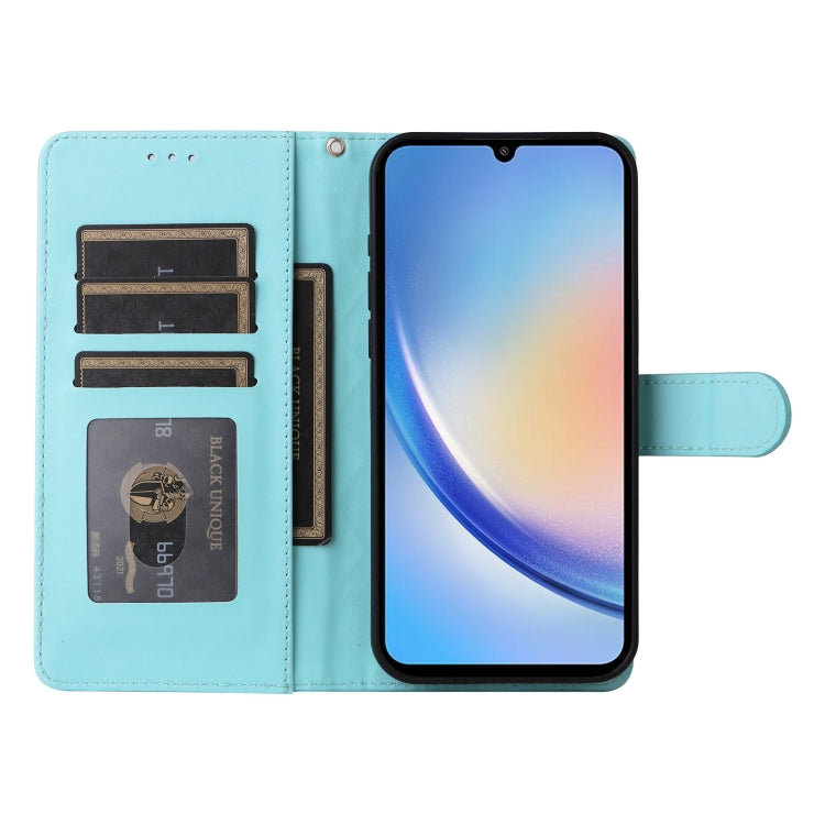 For Samsung Galaxy A34 5G Diamond Lattice Leather Flip Phone Case