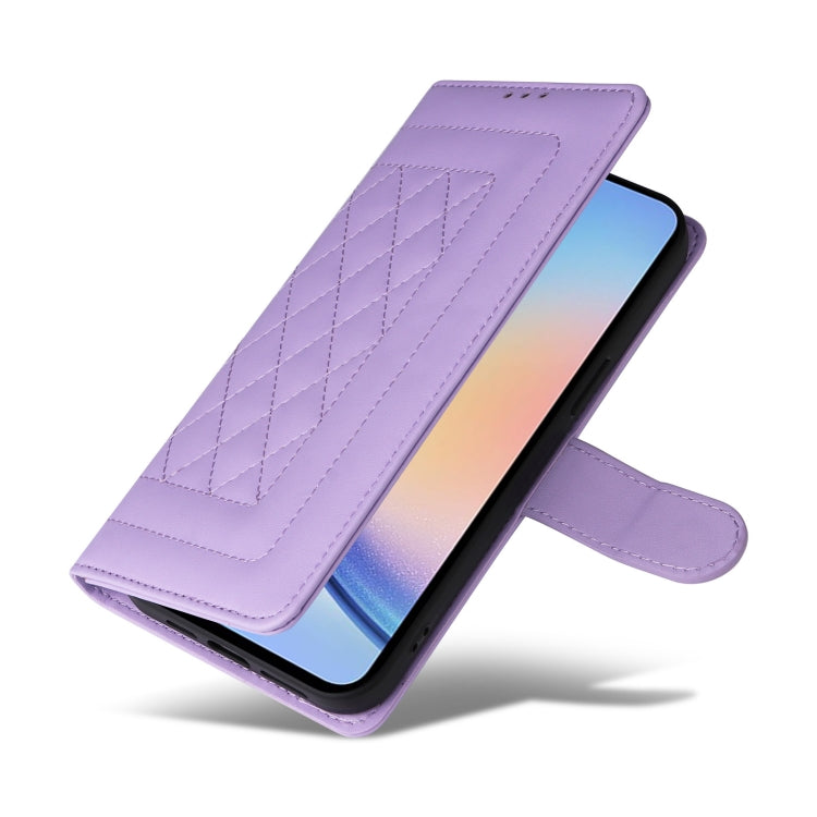 For Samsung Galaxy A34 5G Diamond Lattice Leather Flip Phone Case