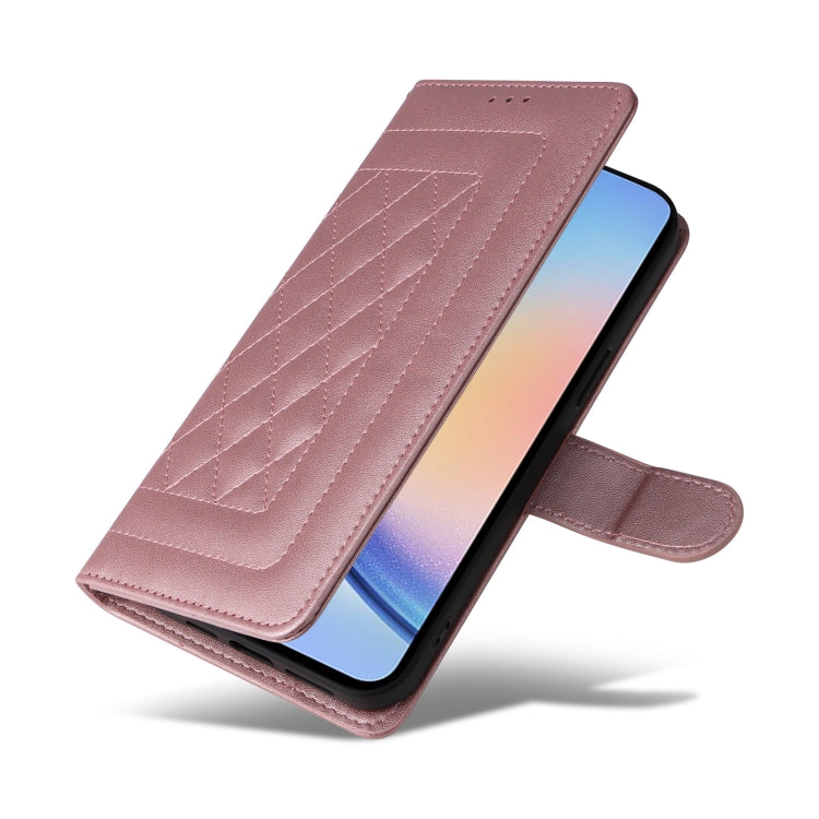 For Samsung Galaxy A34 5G Diamond Lattice Leather Flip Phone Case