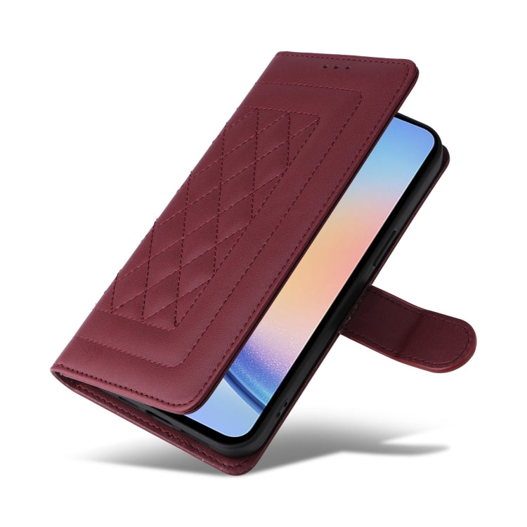 For Samsung Galaxy A34 5G Diamond Lattice Leather Flip Phone Case