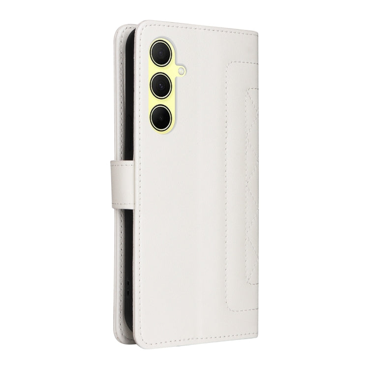 For Samsung Galaxy A35 Diamond Lattice Leather Flip Phone Case
