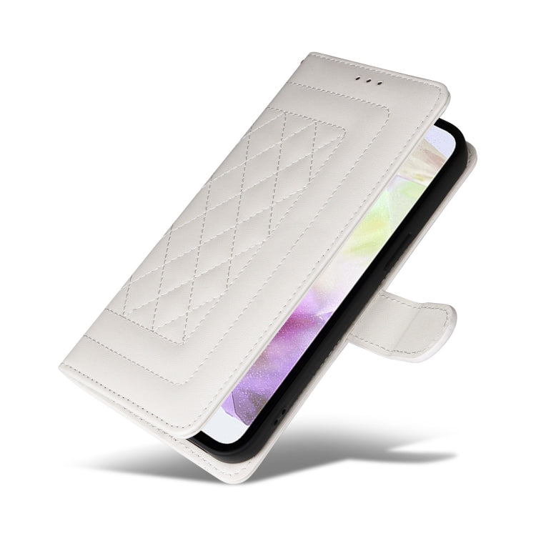 For Samsung Galaxy A35 Diamond Lattice Leather Flip Phone Case