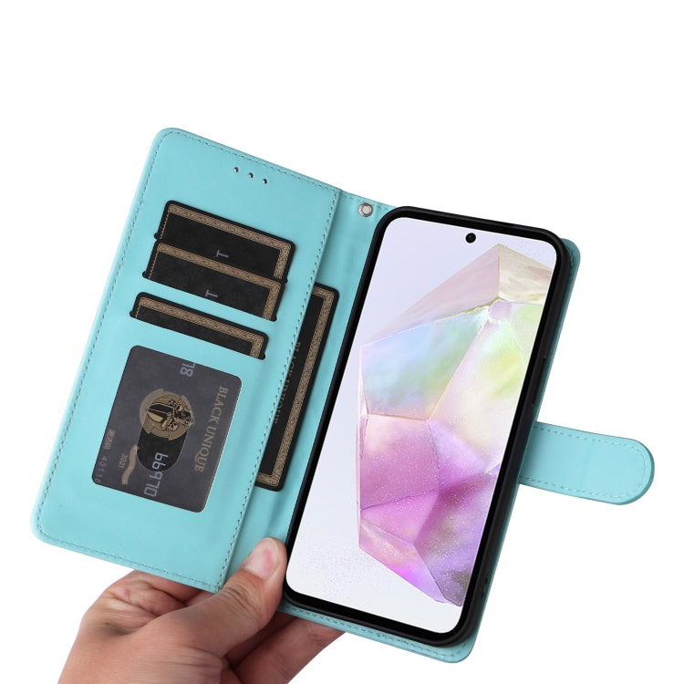 For Samsung Galaxy A35 Diamond Lattice Leather Flip Phone Case
