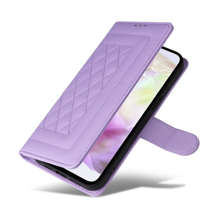 For Samsung Galaxy A35 Diamond Lattice Leather Flip Phone Case