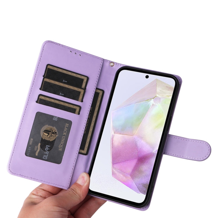For Samsung Galaxy A35 Diamond Lattice Leather Flip Phone Case