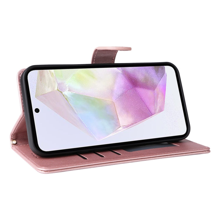 For Samsung Galaxy A35 Diamond Lattice Leather Flip Phone Case