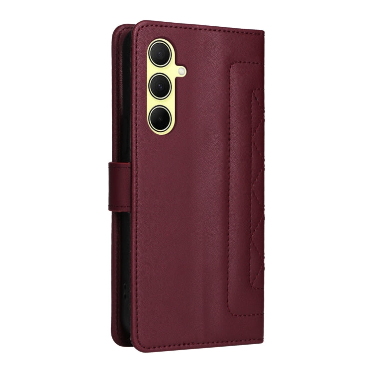 For Samsung Galaxy A35 Diamond Lattice Leather Flip Phone Case