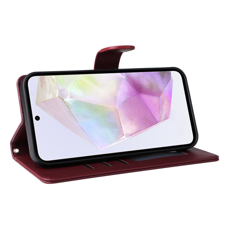 For Samsung Galaxy A35 Diamond Lattice Leather Flip Phone Case