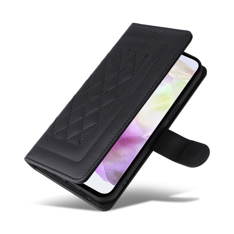 For Samsung Galaxy A35 Diamond Lattice Leather Flip Phone Case
