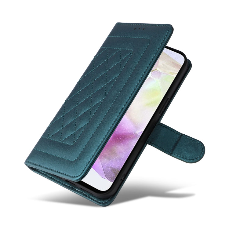 For Samsung Galaxy A35 Diamond Lattice Leather Flip Phone Case