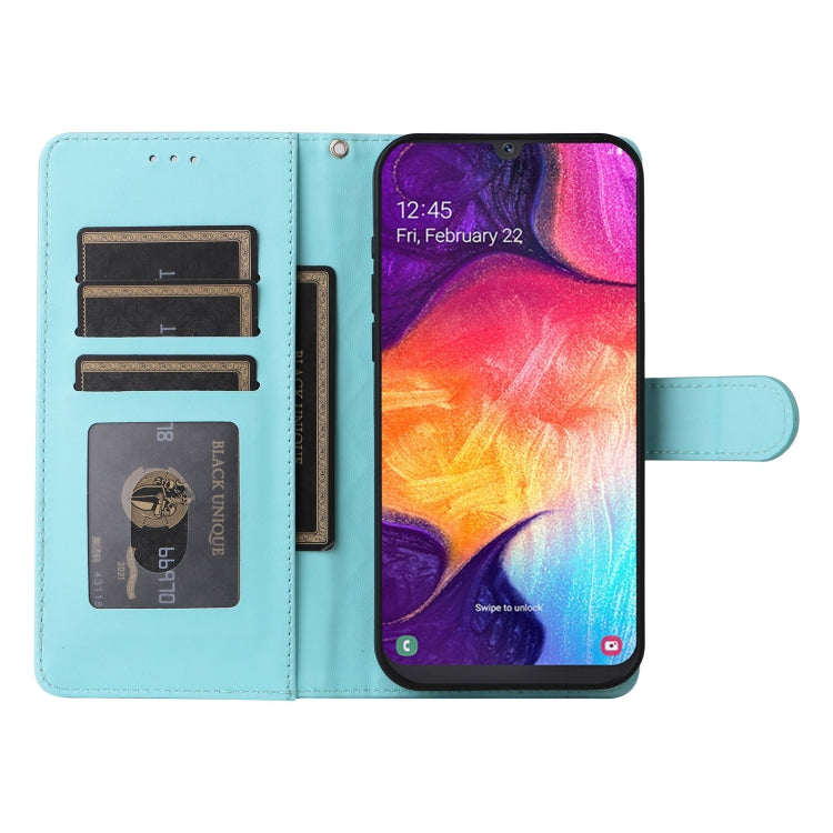 For Samsung Galaxy A50 Diamond Lattice Leather Flip Phone Case