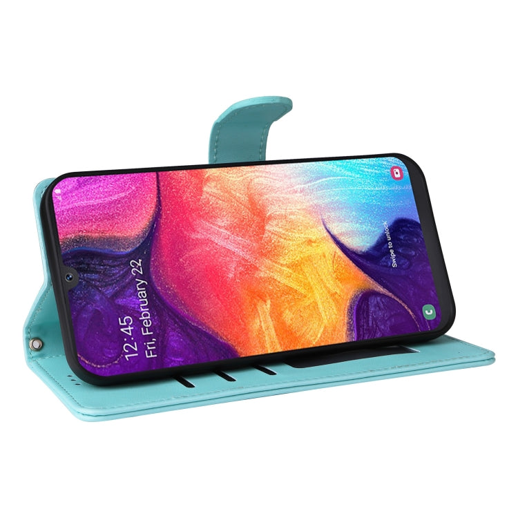 For Samsung Galaxy A50 Diamond Lattice Leather Flip Phone Case