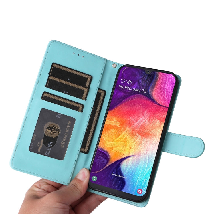 For Samsung Galaxy A50 Diamond Lattice Leather Flip Phone Case