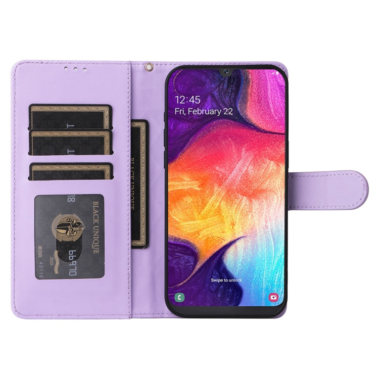 For Samsung Galaxy A50 Diamond Lattice Leather Flip Phone Case
