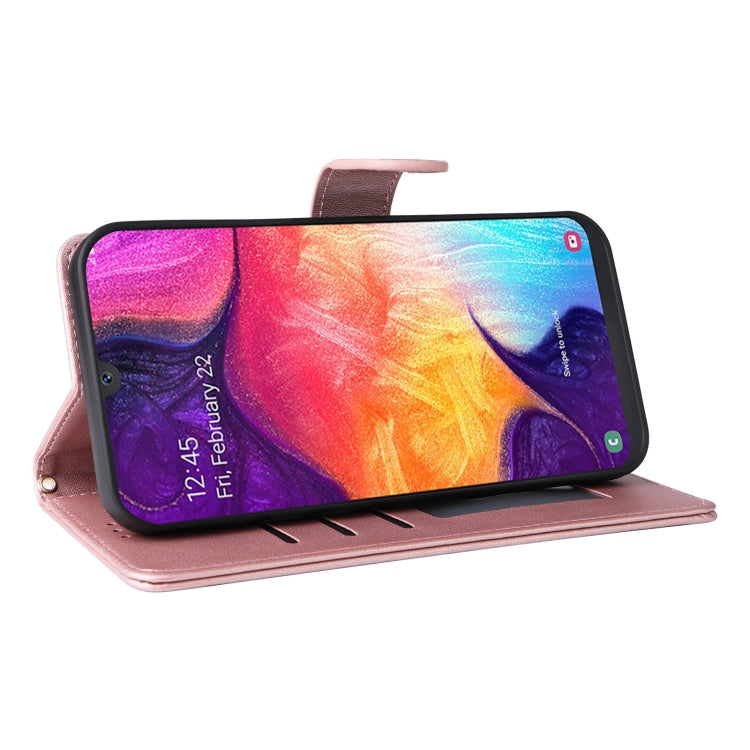 For Samsung Galaxy A50 Diamond Lattice Leather Flip Phone Case