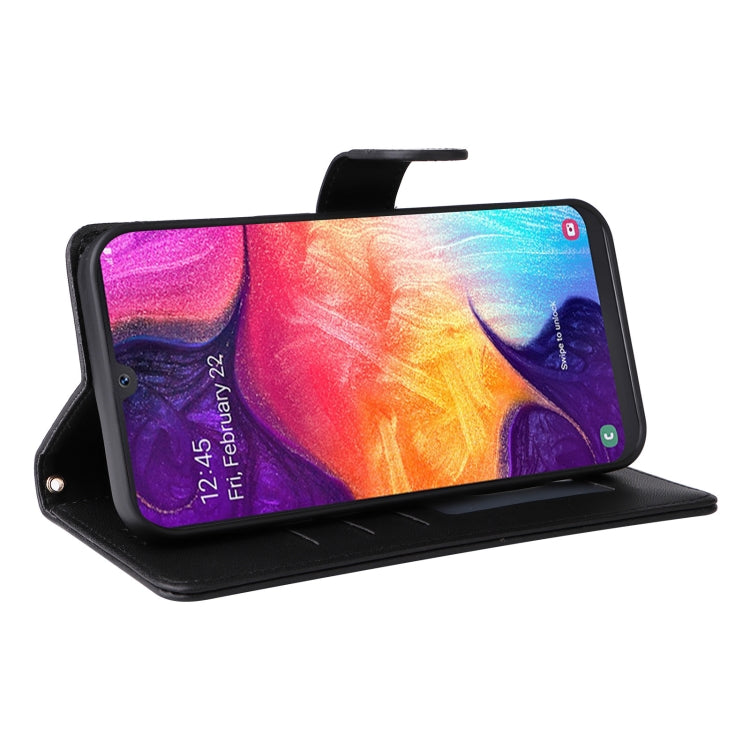 For Samsung Galaxy A50 Diamond Lattice Leather Flip Phone Case