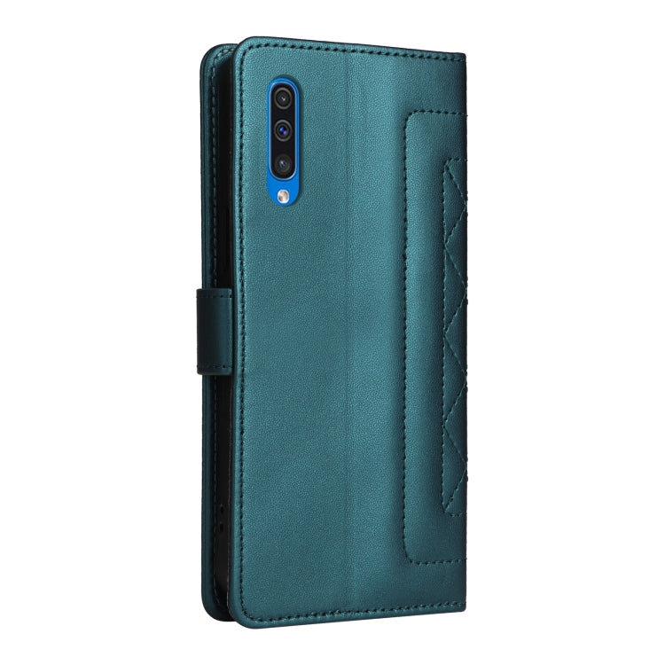 For Samsung Galaxy A50 Diamond Lattice Leather Flip Phone Case